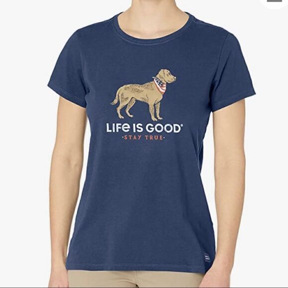 LIFE IS GOOD WOMEN'S CRUSHER GRAPHIC T-Shirt - "Stay True" - Picture 4 of 8